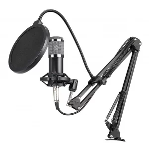 BM800 Professional Condenser Microphone Podcast Live Broadcast Equipment USB MIC Microfone Set Studio Mic with Arm Stand
