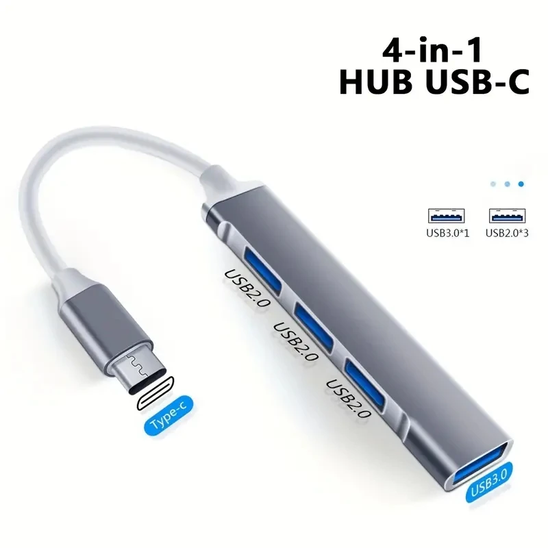 4 Port Multi Splitter Type C HUB 3.0 USB 3.1 Adapter OTG For Xiaomi Lenovo Macbook 13 15 Air Pro PC Computer Accessories - AliExpress 7 - Image 5