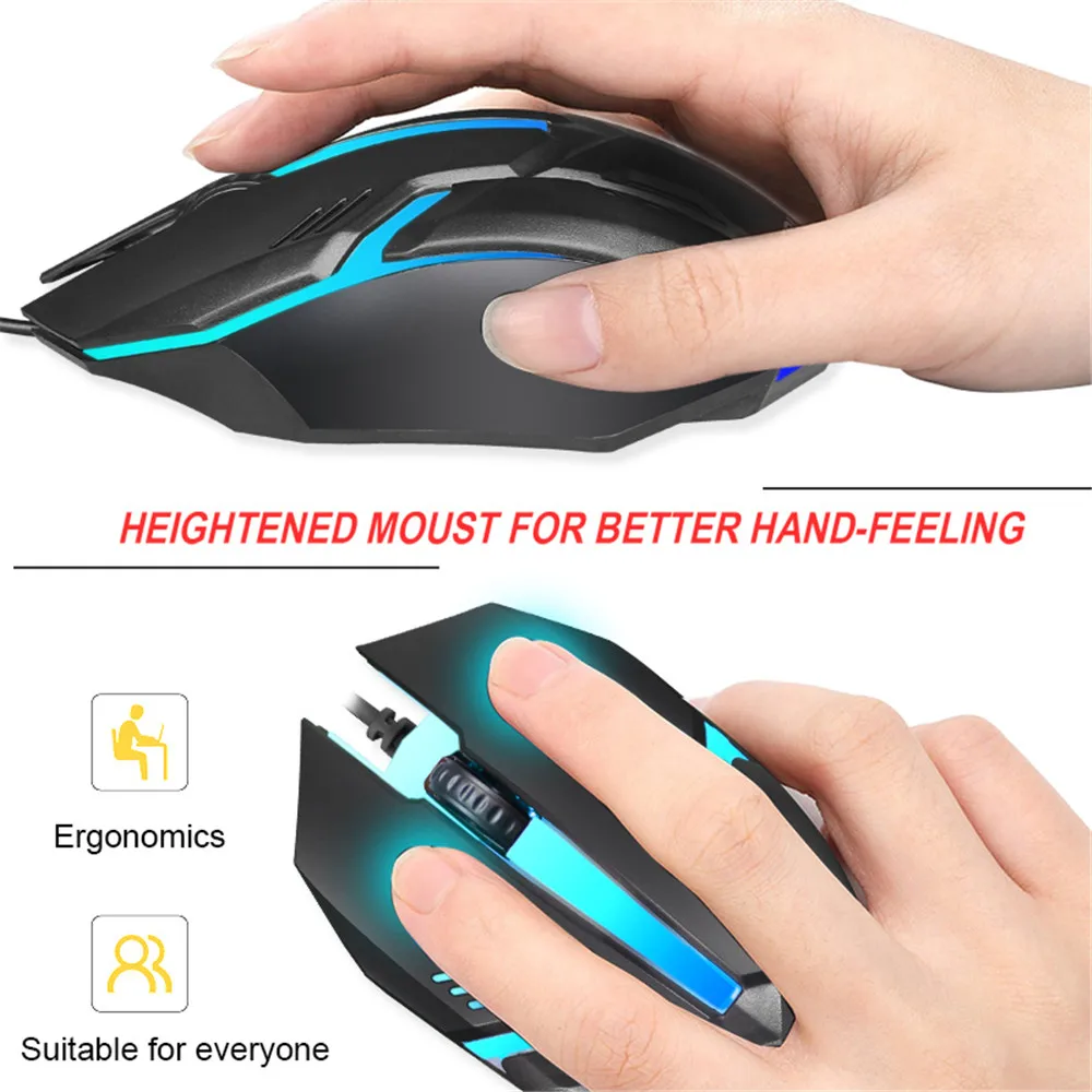 USB Wired Mouse RGB Colorful Mouse 5000 DPI Gaming Mouse Optical Wired Mouse Mice Ergonomic Mouse for PC Computer Laptop Macbook - AliExpress 7 - Image 4