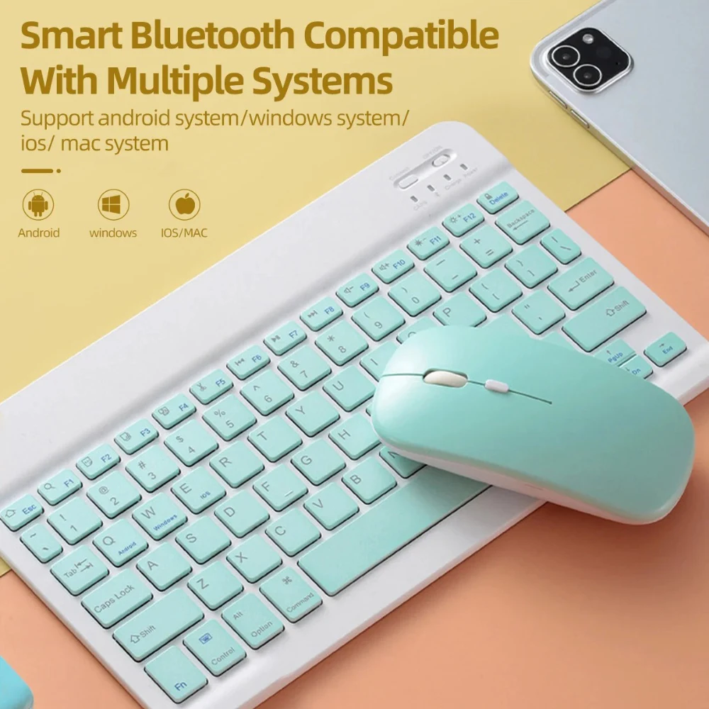 Silent Bluetooth Mouse Marcaron Computer Laptop Optical Mouse Wireless for iPad Samsung Tablet Universal Mice Noiseless - AliExpress 7 - Image 5