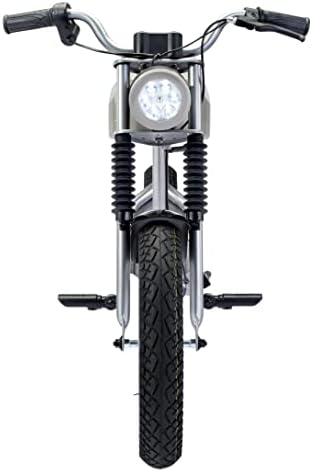 Viro Rides Cafe Racer - Motorized Electric Mini-Bike with Rechargeable Battery, Working LED Lights, & Instrument Panel - Parent-Controlled Speed Limiter - 6-Mile Range - For Kids Ages 8+ - Image 5