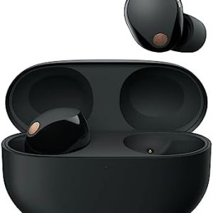 Sony WF-1000XM5 Premium Noise Cancelling Wireless Earbuds | In-Ear Headphones, Hi-Res Audio, Clear Calls with AI, 24H Battery NC On, IPX4, iOS & Android – Black
