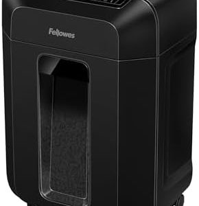 Fellowes Shredder AutoMax 90M – 90-Sheet Auto Feed, 9-Sheet Manual, Mini Cut, P4 Security, Sleep Mode, 17L Bin, Ideal for Home Office, Black