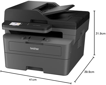 Brother DCP-L2665DW - 3-in-1 Multifunction Printer (Print/Scan/Copy) Monochrome Laser - WiFi & Ethernet - 50-Sheet Automatic Document Feeder - 34ppm Print Speed | USB, Wi-Fi and LAN, automatic two-sided printing, - Image 3