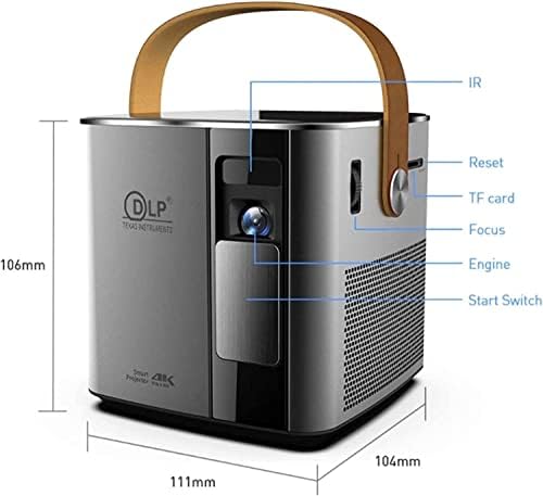 ONOTEC 5200 Lumen Portable Projector, 720p DLP Display, WiFi & Bluetooth, 30-300 Inch Image, Home Entertainment Amazon.co.uk: Electronics & Photo - Image 2