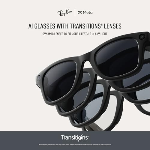 RAY-BAN Meta Gen 2 Wayfarer - AI Glasses for Men & Women - Matte Black | 12MP Camera, 3K Ultra HD Video, Voice Command, Open-Ear Audio, 8H Battery, Meta AI App - Transitions® Clear to Grey Lenses Amazon.co.uk: Electronics & Photo - Image 2