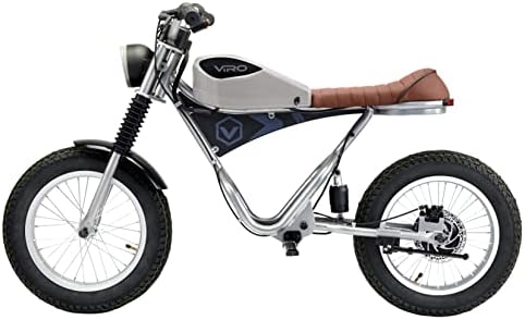 Viro Rides Cafe Racer - Motorized Electric Mini-Bike with Rechargeable Battery, Working LED Lights, & Instrument Panel - Parent-Controlled Speed Limiter - 6-Mile Range - For Kids Ages 8+ - Image 11