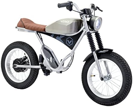 Viro Rides Cafe Racer - Motorized Electric Mini-Bike with Rechargeable Battery, Working LED Lights, & Instrument Panel - Parent-Controlled Speed Limiter - 6-Mile Range - For Kids Ages 8+ - Image 4