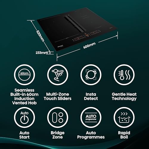 Hisense Hi6 HEH6432BSCWF 60cm Venting Induction Hob - Black - For External/Recirculation Ventilation - Image 5