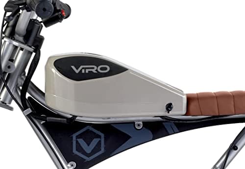 Viro Rides Cafe Racer - Motorized Electric Mini-Bike with Rechargeable Battery, Working LED Lights, & Instrument Panel - Parent-Controlled Speed Limiter - 6-Mile Range - For Kids Ages 8+ - Image 8