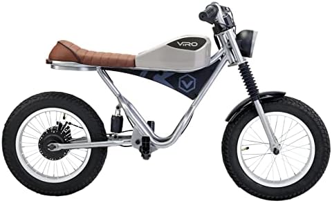 Viro Rides Cafe Racer - Motorized Electric Mini-Bike with Rechargeable Battery, Working LED Lights, & Instrument Panel - Parent-Controlled Speed Limiter - 6-Mile Range - For Kids Ages 8+ - Image 3