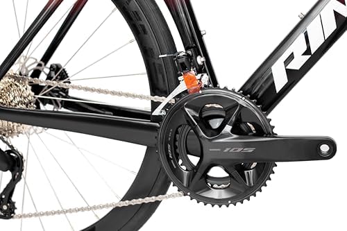 Rinos Road Bike Odin 4.1 700C with 105 R7120 24-Speed and Carbon Wheels (S (52cm)) - Image 3