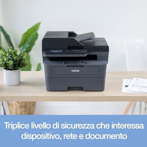 Brother DCP-L2665DW - 3-in-1 Multifunction Printer (Print/Scan/Copy) Monochrome Laser - WiFi & Ethernet - 50-Sheet Automatic Document Feeder - 34ppm Print Speed | USB, Wi-Fi and LAN, automatic two-sided printing, - Image 7