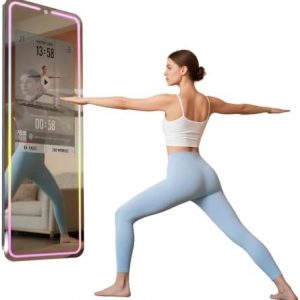 Smart Gym Mirror for Home Workout | 32 Inch HD Touch Screen Andriod 12 OS | 63 Inch Reflective Surface | No Cost VIP Compatible with More  Amazon.co.uk: Sports & Outdoors