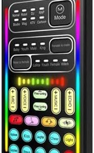 GYECWIOCM H i9 Voice Changer Mini Multiple Audio Effect -Compatible Live Sound Cards -Thin Portable Card Mic Tool : Electronics