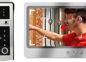 QAXRZCUCD 9 Inch Fingerprint RFID Card Wireless Wifi Video Door Phone Doorbell Intercom System Smart Life Remote Unlocking For Home Sharp Live View  Amazon.co.uk: DIY & Tools