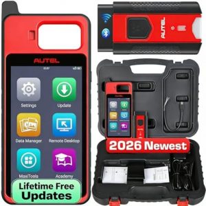 Autel MaxiIM KM100 (X) Scanner, 2026 KM100 with Lifetime Free Updates | Lite of IM508 IM608, Wireless BT Car Diagnostic Scan Tool, 2GB & 64GB Android 9.0,