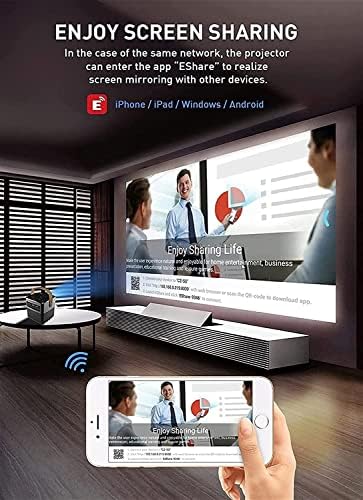 ONOTEC 5200 Lumen Portable Projector, 720p DLP Display, WiFi & Bluetooth, 30-300 Inch Image, Home Entertainment Amazon.co.uk: Electronics & Photo - Image 6