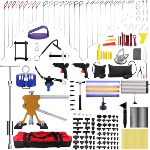 Paintless Dent Repair Kit - 170PCS Car Dent Removal Tools, Dent Lifter & Bridge Puller, Professional Hail Repair Tool for Effective Car Dent Repair