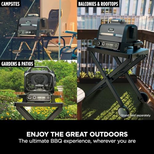 Ninja Woodfire Electric BBQ Grill & Smoker, Portable, Grey/Black, OG701UK, | 7-in-1 Outdoor Grill & Air Fryer, Roast, Bake, Dehydrate, Uses Woodfire Pellets, Weather Resistant, Non-Stick, Electric - Image 12