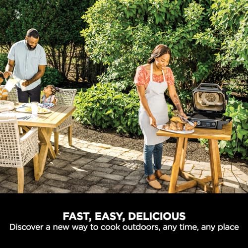 Ninja Woodfire Electric BBQ Grill & Smoker, Portable, Grey/Black, OG701UK, | 7-in-1 Outdoor Grill & Air Fryer, Roast, Bake, Dehydrate, Uses Woodfire Pellets, Weather Resistant, Non-Stick, Electric - Image 11