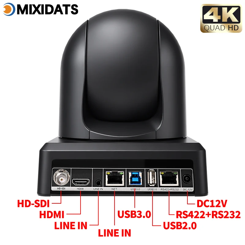 4K NDI PTZ Camera 20X Zoom for Broadcast - Image 6