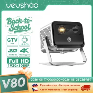 VEVSHAO V80 4K Projector 2200 Lumens Android 11