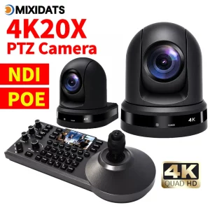 4K NDI PTZ Camera 20X Zoom for Broadcast