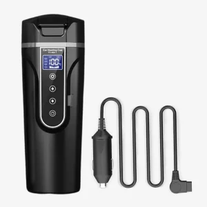 In Stock 12V 24V Smart Temperature Control Travel Mug Stainless Steel Car Heated Coffee Mug and Cigarette Lighter Connection - AliExpress