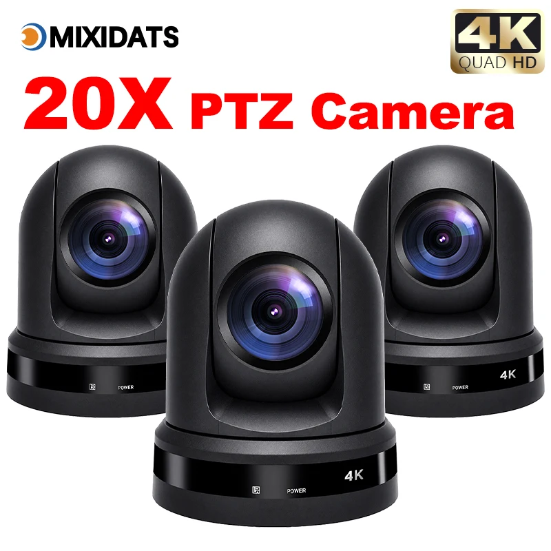 4K NDI PTZ Camera 20X Zoom for Broadcast - Image 3