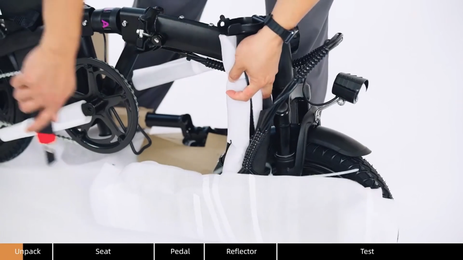 URLIFE 14" Foldable Electric Bike for Adults City Folding E-bike 250W - Image 2