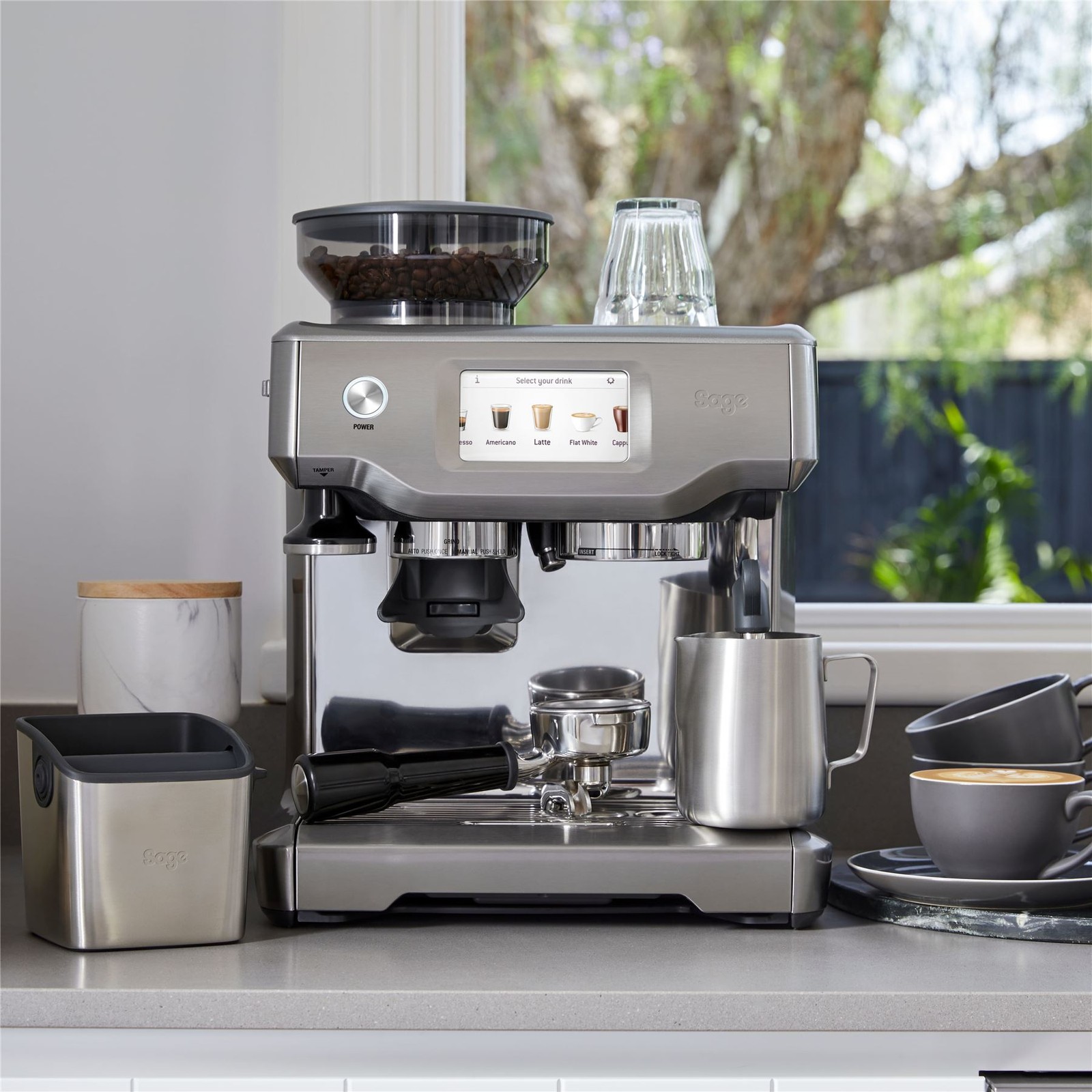 Sage The Barista Touch SES880BSS Coffee Machine 1680W Brushed Stainless Steel - Image 2