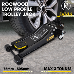 Trolley Jack 3 Ton Tonne Low Profile Hydraulic Floor Lifting Car Van Garage