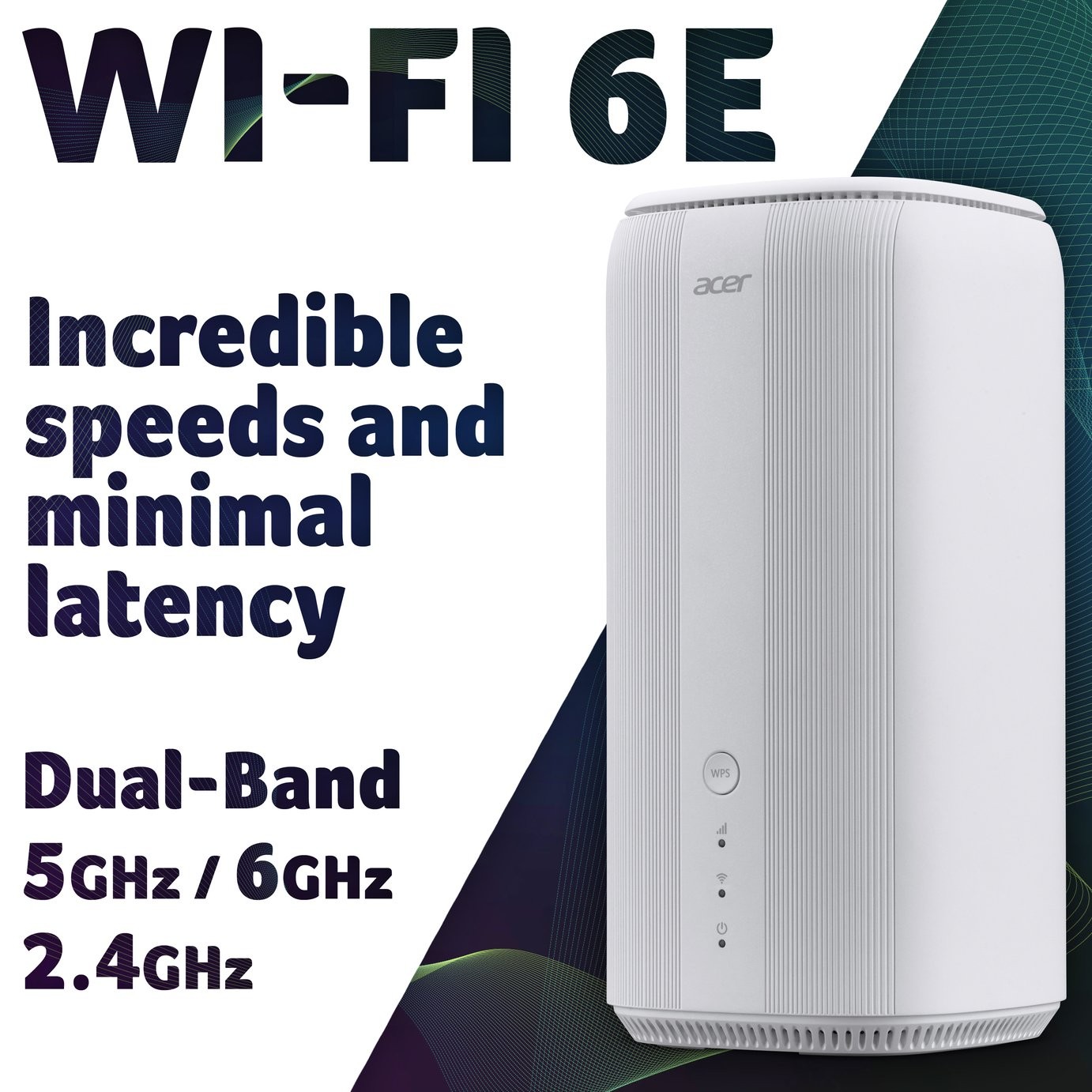 Acer Wi-Fi 5G Router Connect X6E Dual Band AXE5400 White - Image 2